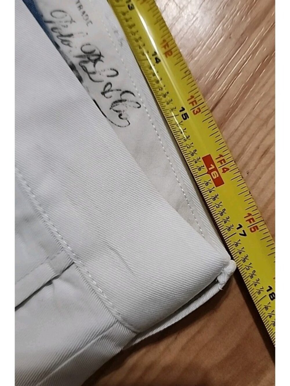 Polo Ralph Lauren Classic Fit White Chino Pants Men’s 35x30 Cotton Dry Cleaned - Picture 8 of 13